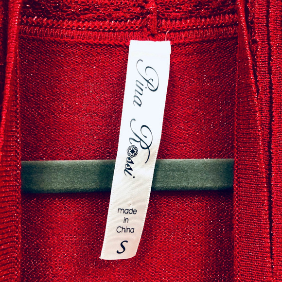 Pina Rossi Red Cardigan - Picture 4 of 4